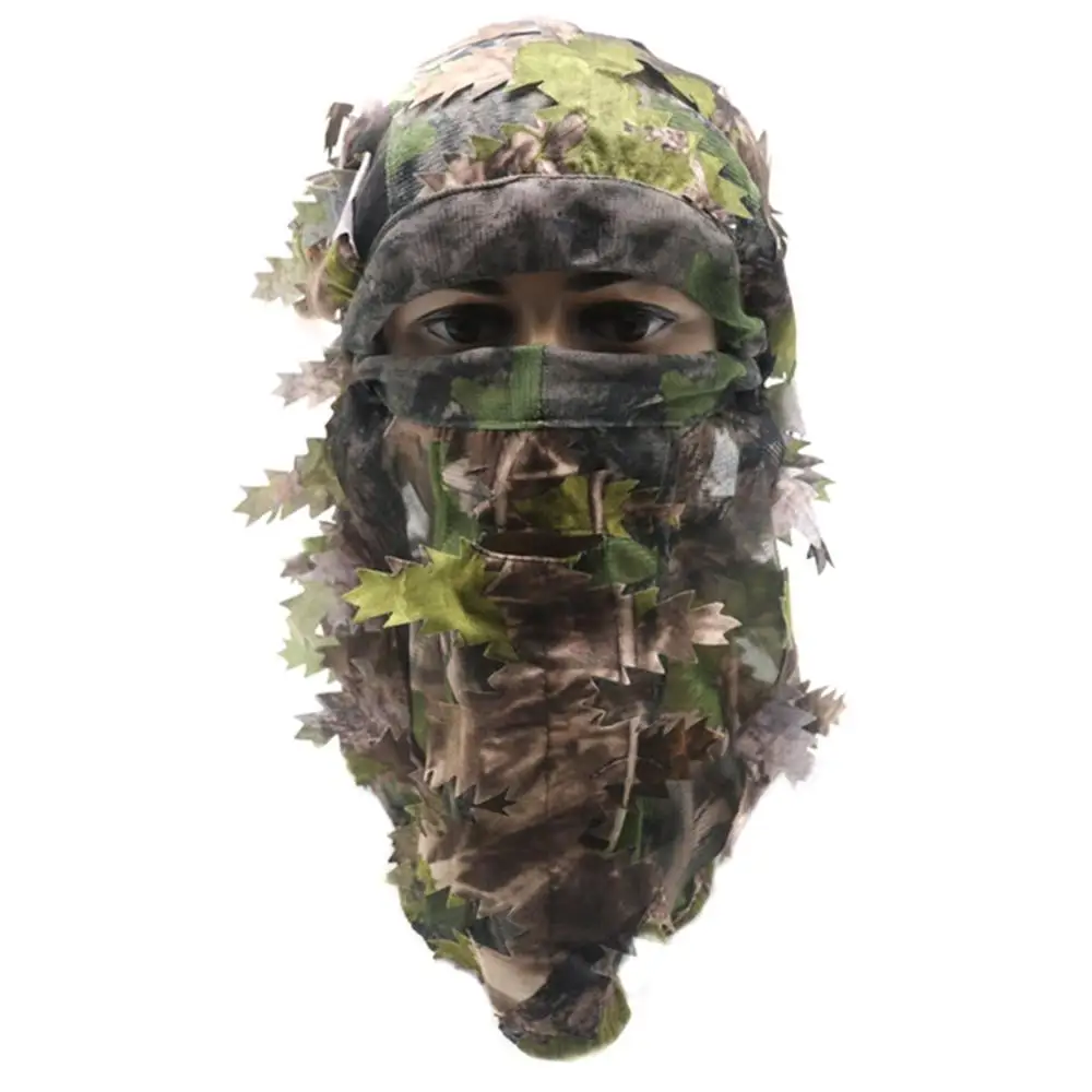 

Outdoor Camouflage Facial 3D Masks Stereo Sheet Turkey Hunting Mask Hat Balaclava Full Forest CS