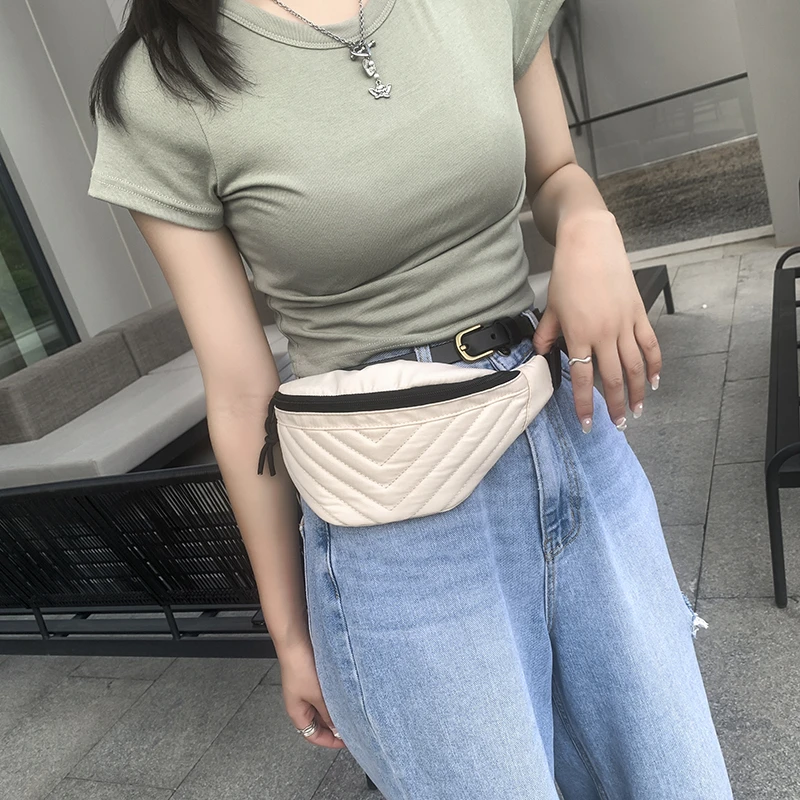 

New Luxury Women's Waist Bag Fashion Shoulder Crossbody Chest Bag Designer Female Banana Belt Bag Waist Pack Mobile Phone Purse