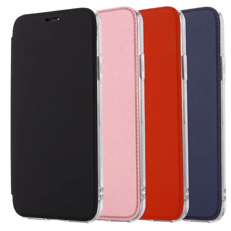 Ультратонкий Флип кожаный зеркальный чехол для Funda iPhone XR X XS Max 7 8 Plus 7plus 8plus 6 6s sPlus чехол прозрачная задняя крышка
