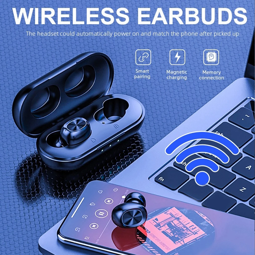 TWS стереонаушники B5 с поддержкой Bluetooth и ШПД|Наушники гарнитуры| |