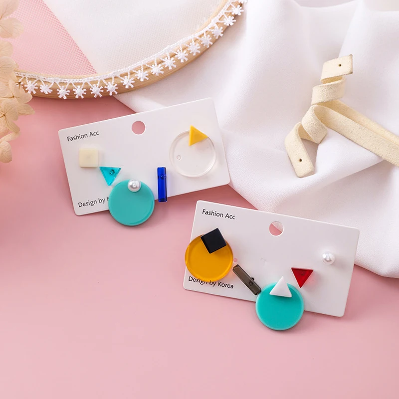 Женские серьги в форме сердца со звездами и луной модные ювелирные аксессуары