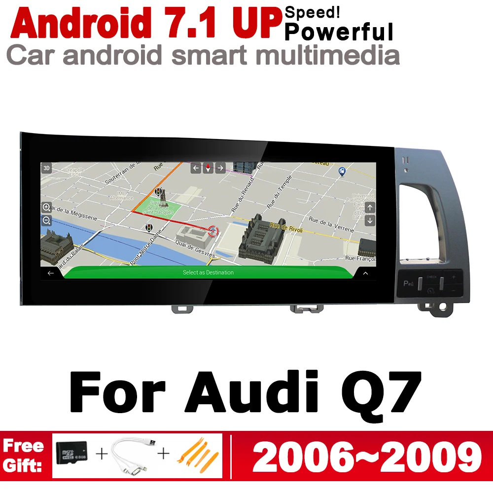 Автомобильный GPS мультимедийный плеер Android для Audi Q7 4L 2006 ~ 2009 MMI HD экран стерео