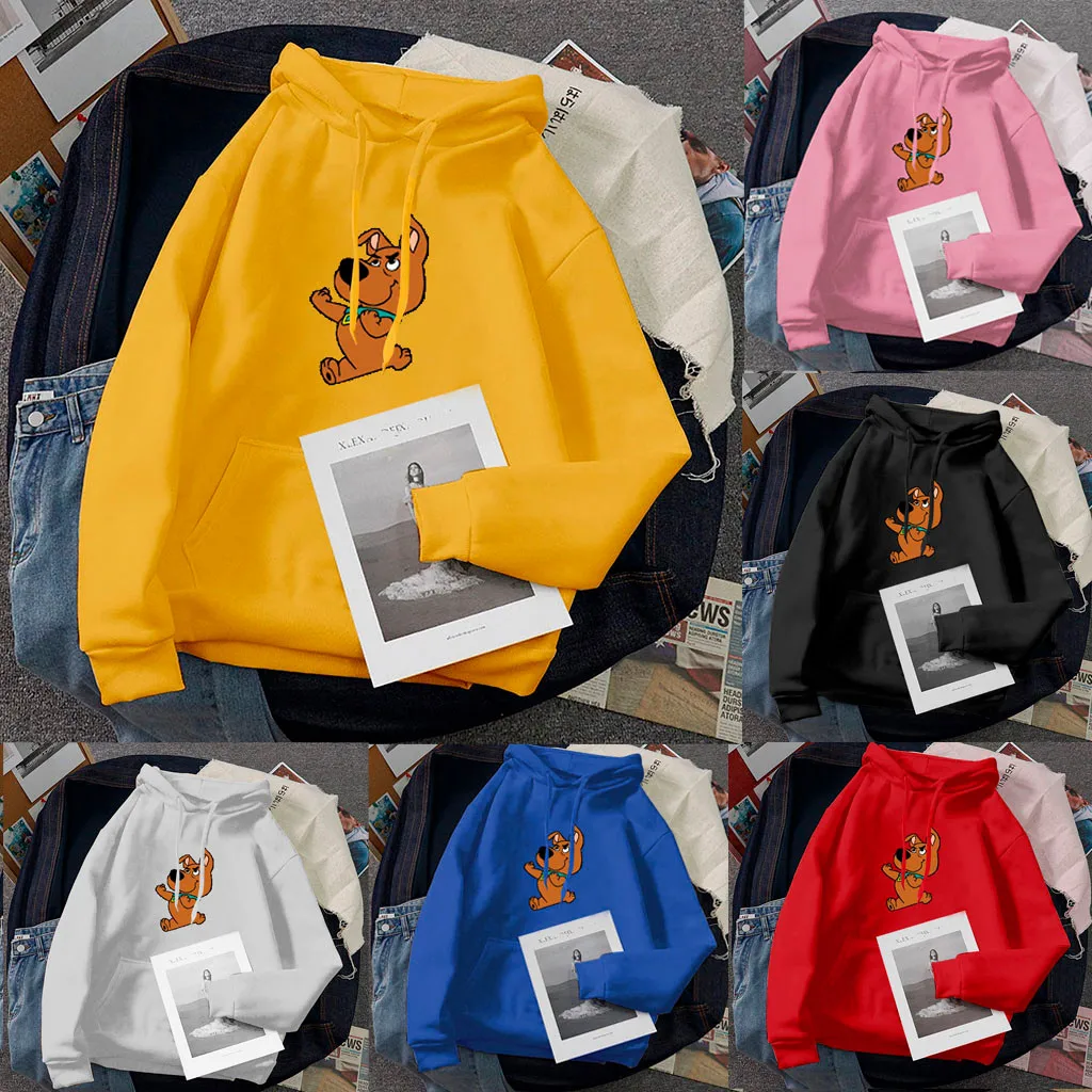 

Hoodies & Sweatshirts Autumn Women's Printed Hooded Sports Top Casual Loose Plus Size Long Sleeve Women's Ropa De Mujer#LR2