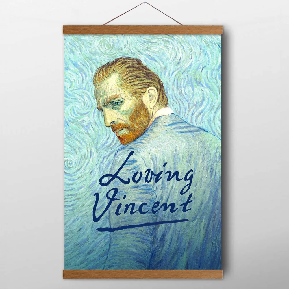 Картины из массива дерева картины влюбленных Винсента (2017) постер фильма холст