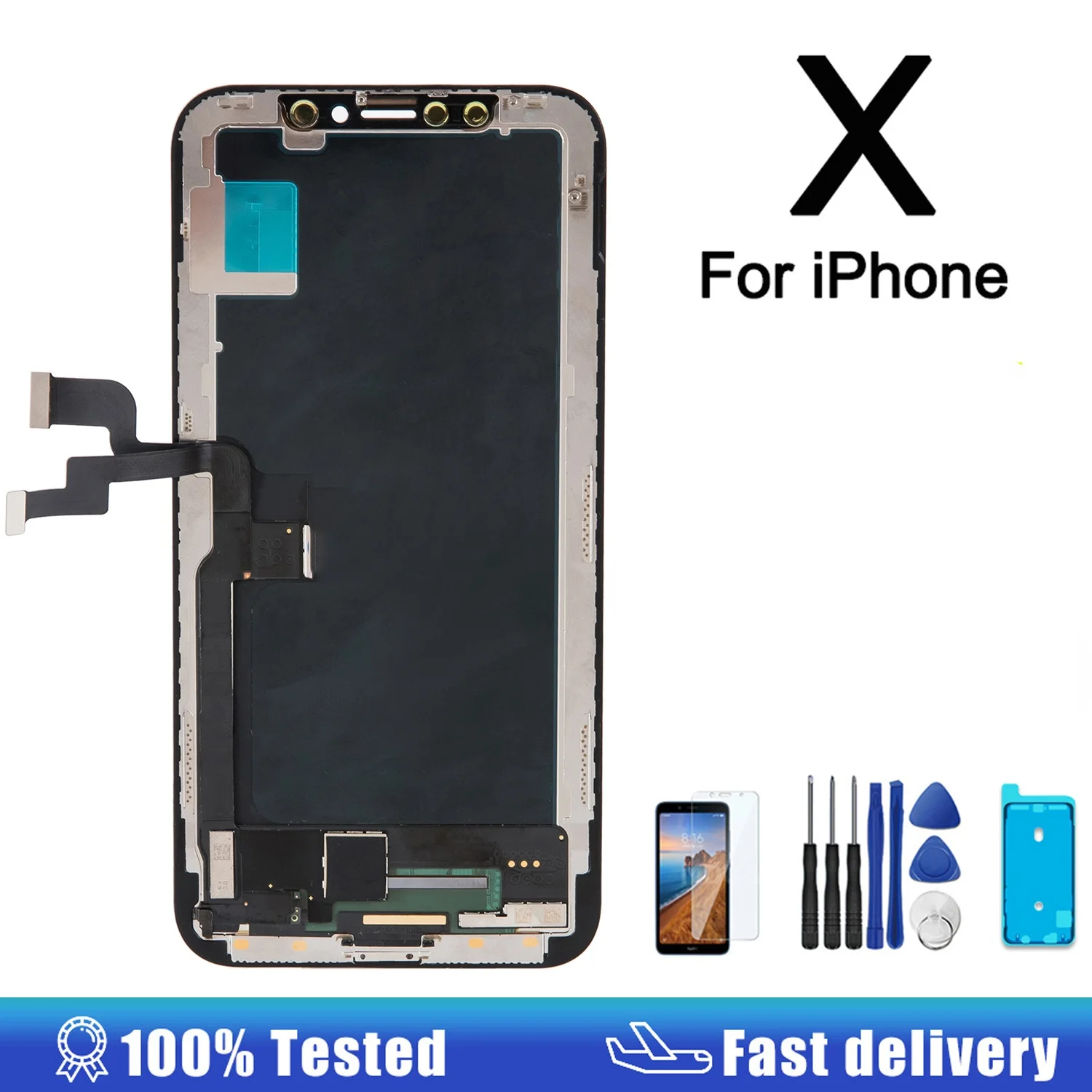 

Оригинальный OLED-дисплей для IPhone X, ЖК-экран с сенсорным экраном в сборе, сменный экран True Tone для IPhone XR XS Max 11 Pro Max, дисплей