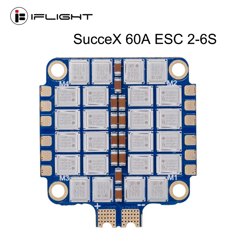 IFlight SucceX 60A Plus 2 6S blheli _ 32 4 в 1 ESC поддержка датчика тока Dshot1200 для радиоуправляемого