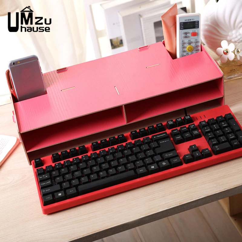 Настольная подставка для монитора офисные ящики хранения деревянный ящик стола