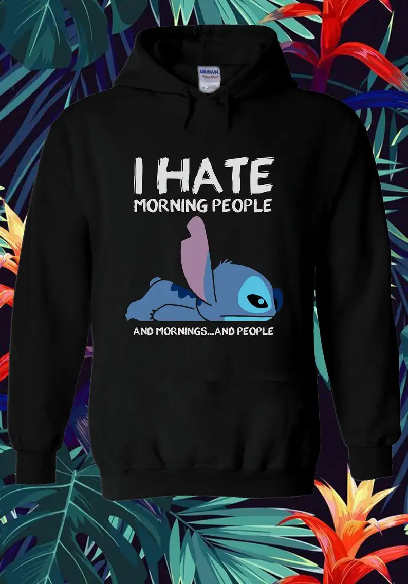 

I Hate Morning Ppl and Morning and Ppl Quotes Family Hoodie Sweatshirt Men Women Ladies