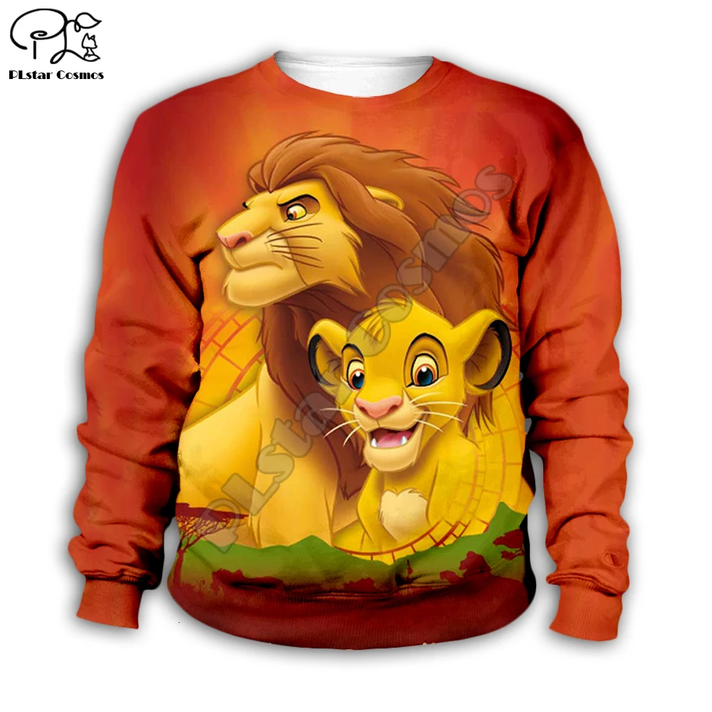 Детские толстовки с капюшоном с Simba из мультфильма «Король Лев»; mufasa; толстовки на молнии с объемным принтом для малышей; MATATA для мальчиков и девочек; пуловер HAKUNA