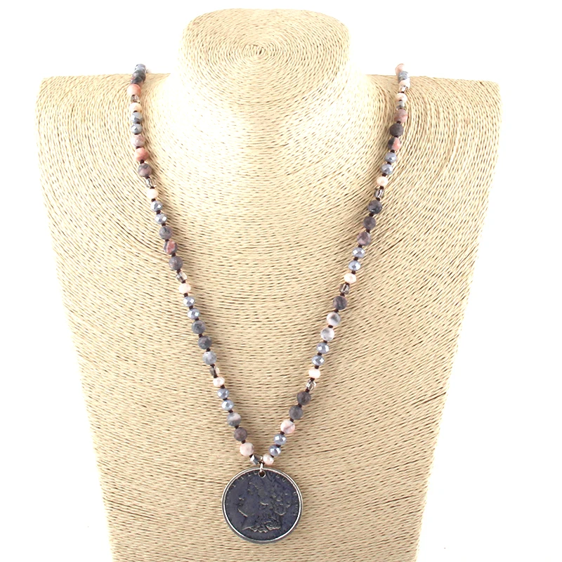 MOODPC модные богемные этнические ювелирные изделия 6 мм натуральные камни и