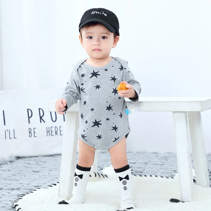 

Весенний и осенний Детский натуральный хлопок дышащая удобная хлопковая куртка с длинным рукавом треугольный комбинезон на возраст от 0 до ...