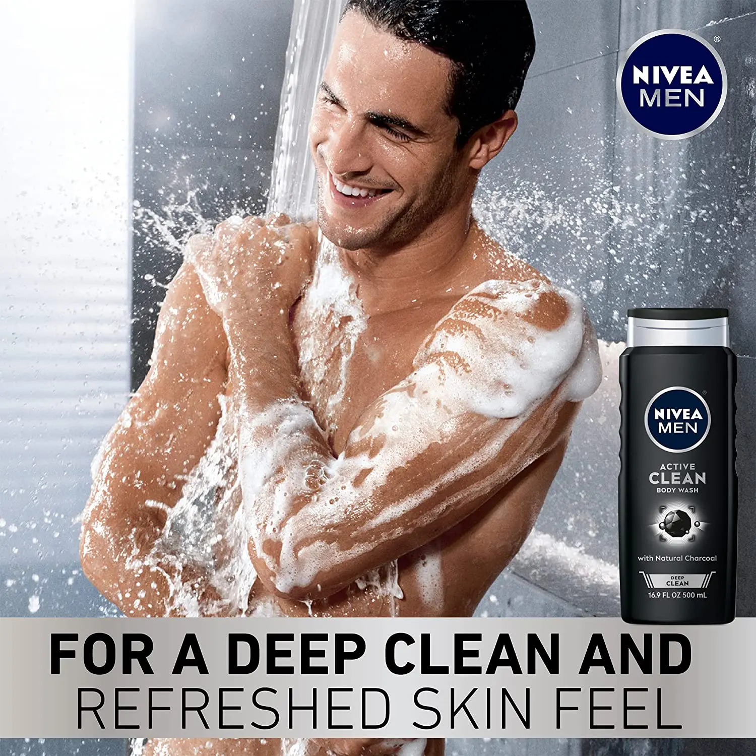 

Гель для душа Nivea Men Active Clean мужской, 500 мл