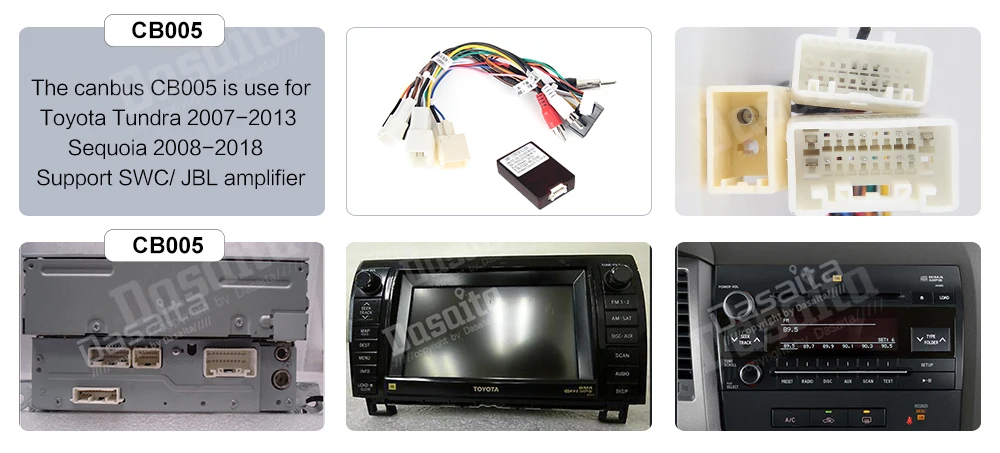 Dasaita автомобильный 1 din Android 9,0 радио для Toyota Tundra 2007-2013 gps Sequoia 2008- TDA7850 1080P видео 10," ips сенсорный экран