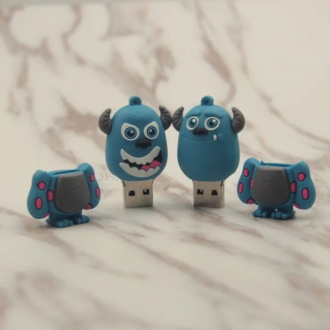 Монстр Джеймс П. Usb флеш накопитель Sullivan резиновая флешка 128 Мб 4 ГБ 8 16 32 64 ГБ|USB