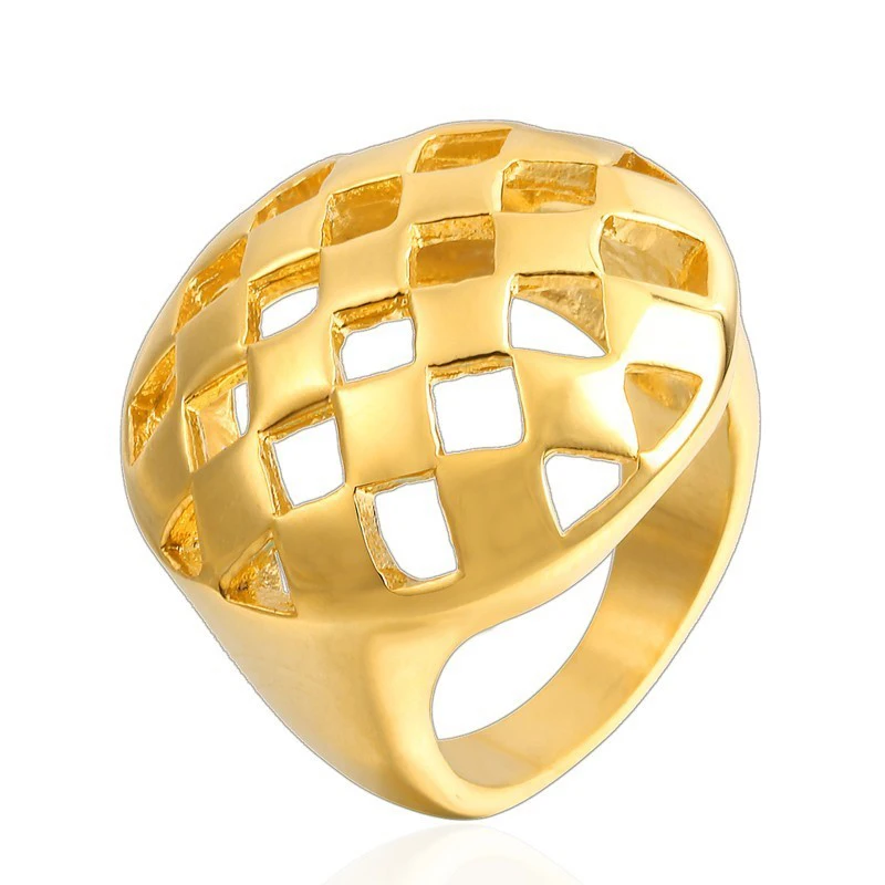 Модные простые круглые кольца RIR Серебряного и золотого цвета из нержавеющей