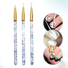 Профессиональные косметические кисти набор украшения для ногтей Маникюрные щетки Инструменты акриловая ультрафиолетовая покраска чертежная ручка для нейл-арта, дизайн ногтей ручка щетки