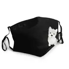 Милая маска для щенка с защитой от пыли, многоразовая маска для лица в Западном хайленде, белый терьер, защитный чехол для мужчин, респиратор для рта