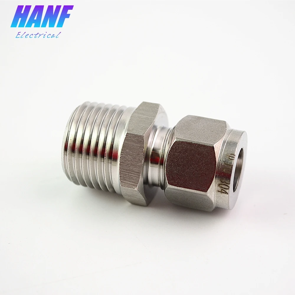 1 шт. SS304 нержавеющая сталь BSP 1/2 &quotНаружная нить x 10 мм O.D прямой адаптер для