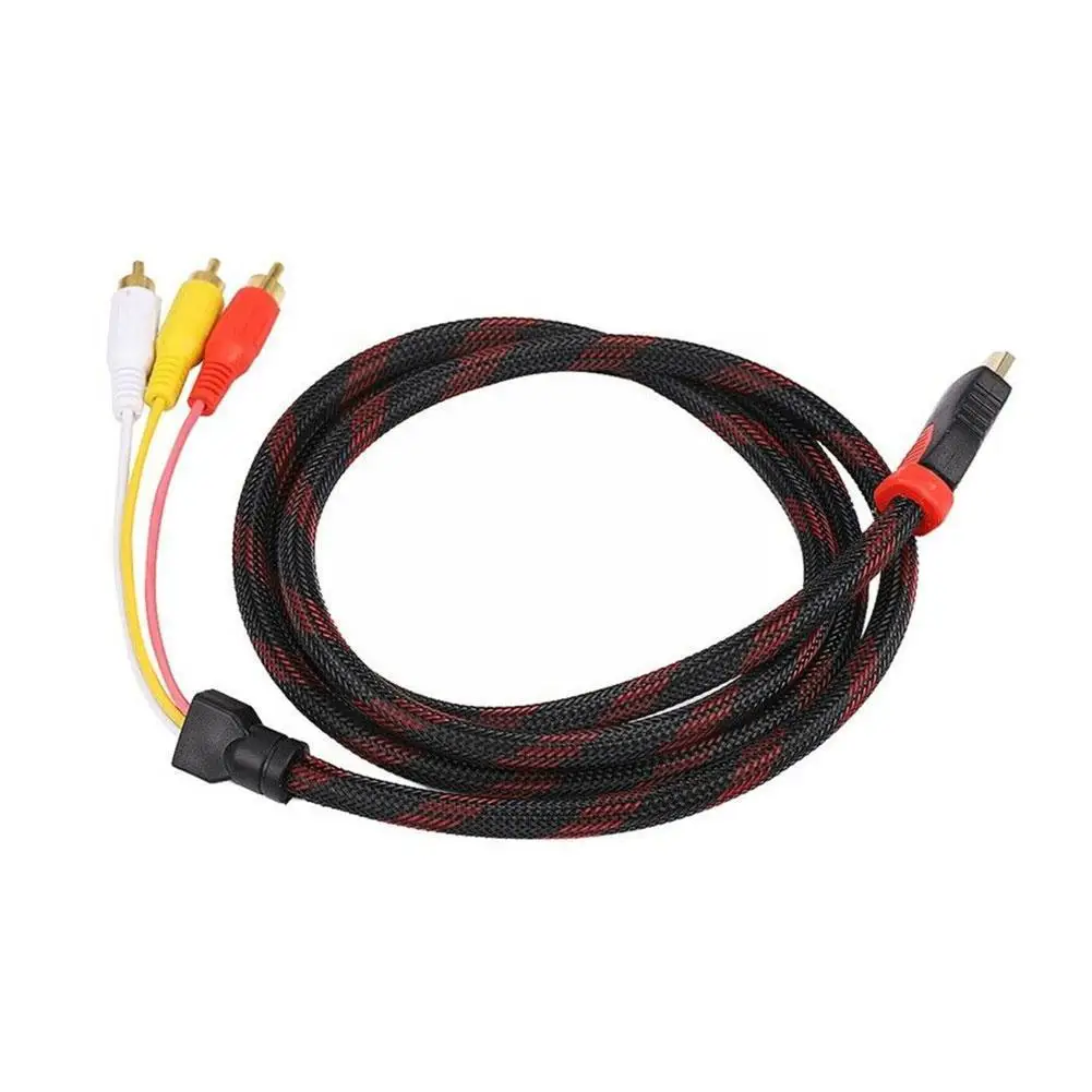 5 футов HDMI штекер к RCA Видео Аудио AV кабель адаптер для PS3 Aux разъем аудио провод Wii