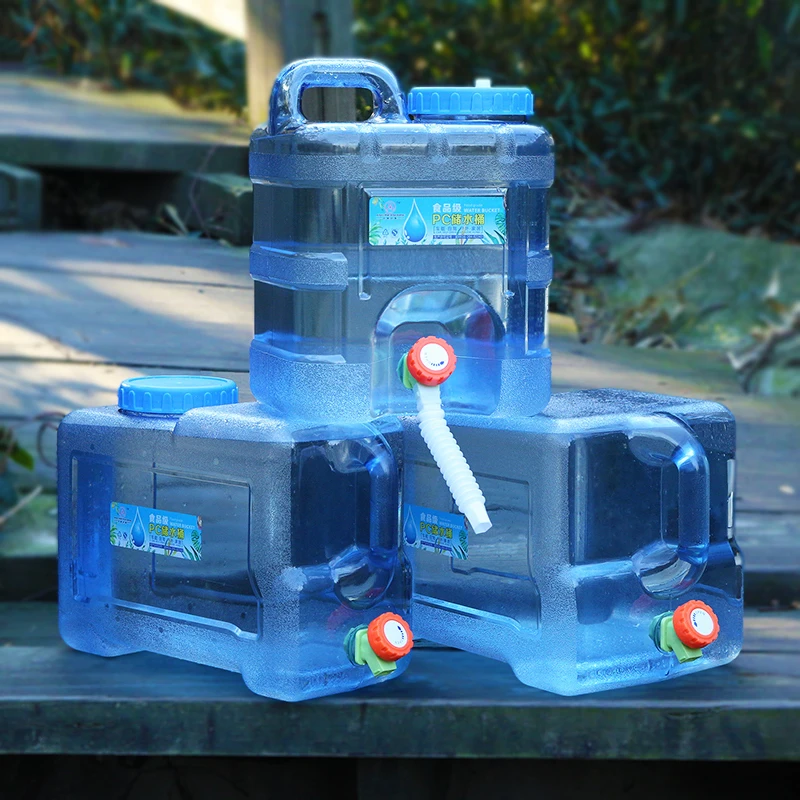 Портативное уличное ведро для воды вертикальное с краном кемпинга емкость 5/7