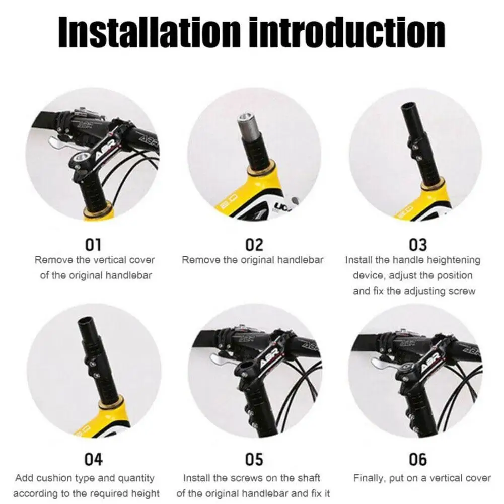 Руль велосипеда передняя вилка Riser велосипедный 115/180/210 мм черный переходник