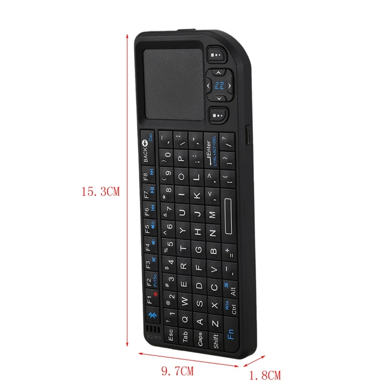 VIBOTON UKB-100-BT Bluetooth English Mini Small Size Wireless Keyboard Lightweight Multimedia with Touchpad for Laptop | Компьютеры и