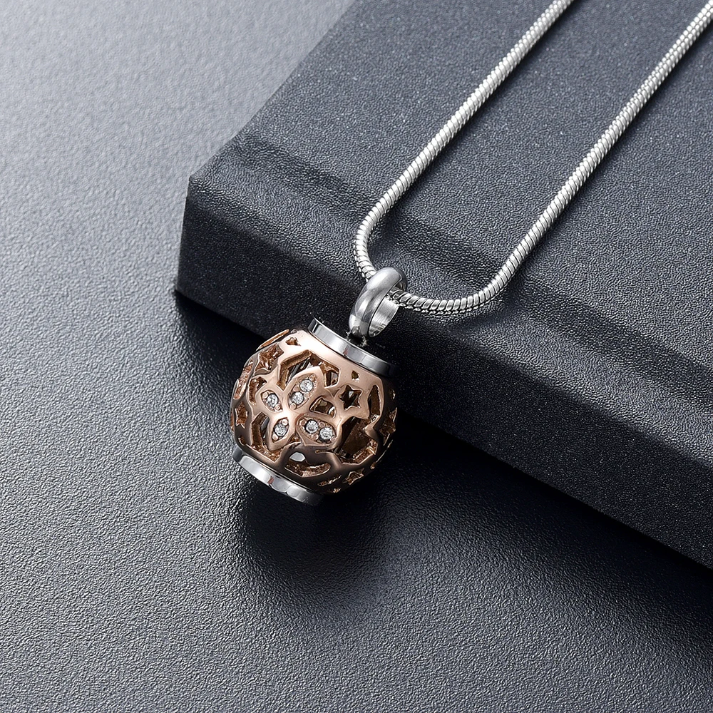 

Ожерелье IJD9959 из розового золота с полыми Элементами оформления, с гравировкой «всегда в моем сердце», памятный кулон из бисера (бабочка)