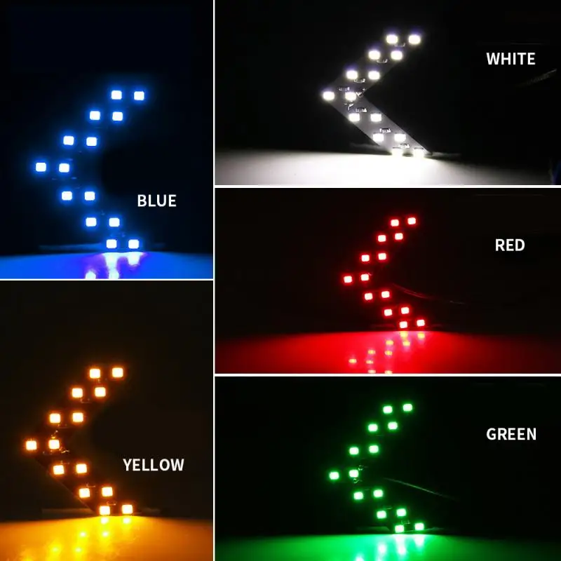 2Pcs /set Car Styling LED Turn Signal Light Rear View Mirror Arrow Panels Indicator Rearview Bulb 12V 14 SMD | Автомобили и