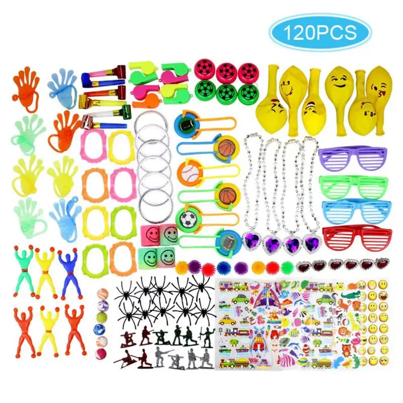 

120 Pcs Birthday Pinata Fillers Small Bulk Toy Party Gift Prefer Children Educational Toy Activities Party Games Giveaway Prizes
