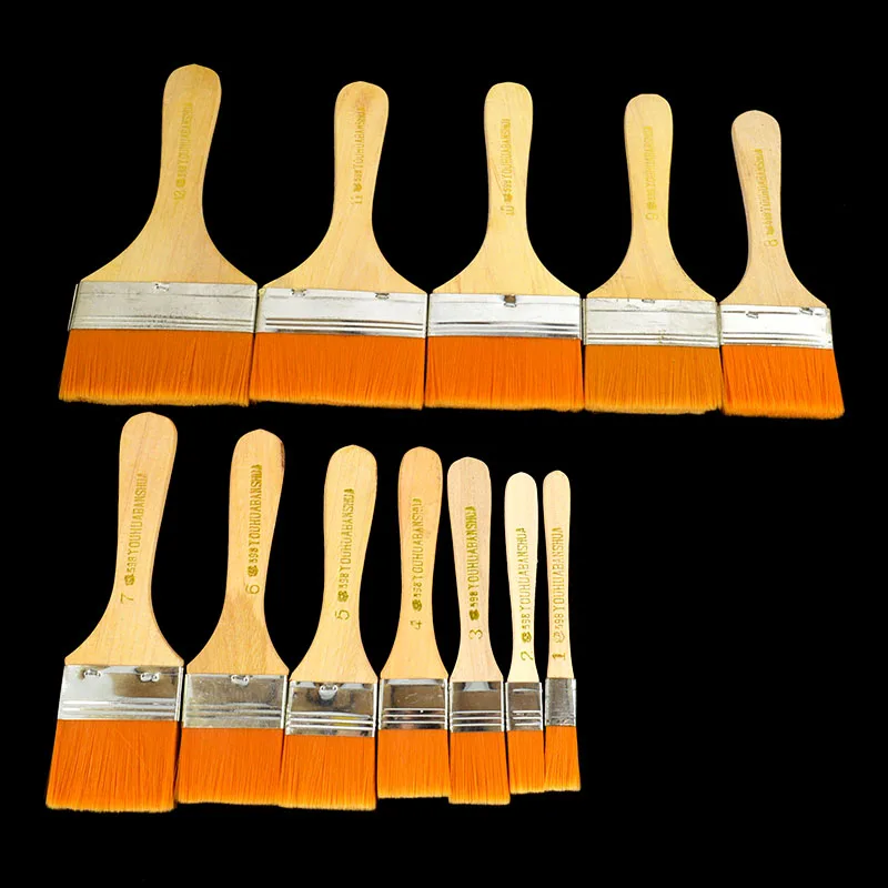 12 шт набор кистей для рисования художника нейлоновые волосы акварель акриловая