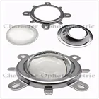 Светодиодный объектив из оптического стекла 44 мм 60 градусов + 50 мм рефлекторный коллиматор + фиксированный кронштейн для чипа высокой мощности 10 Вт 20 Вт 30 Вт 50 Вт 100 Вт COB