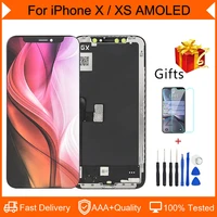 100 new for gx amoled lcd display for iphone x xs lcd screen 5 8 inch replacement assembly digitizer touch pantall gift package