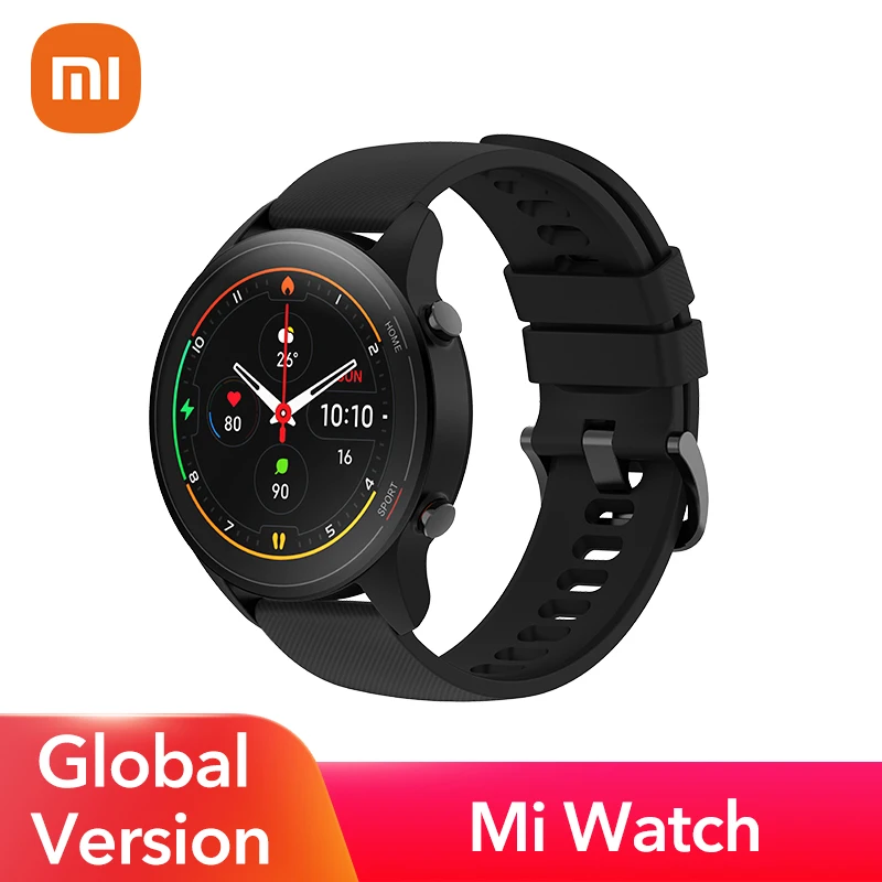 Xiaomi Mi Watch Blood Oxygen GPS SmartWatch Bluetooth Fitness Heart Rate Monitor 5ATM Водонепроницаемые Smart Глобальная