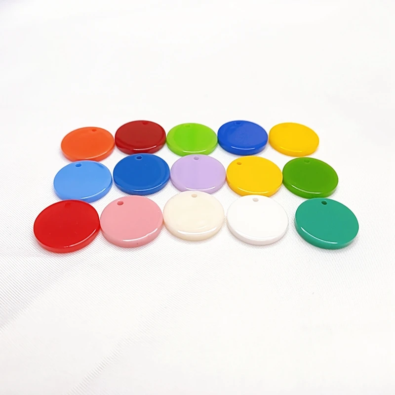 Круглые акриловые резиновые прокладки серьги аксессуары Подвески ожерелья