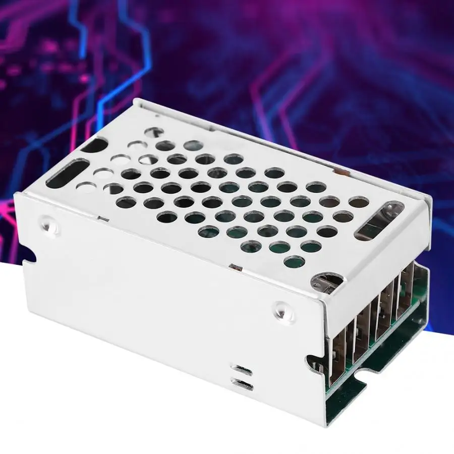 USB выход понижающий преобразователь 24 V/12 V до 5V 5A 4 модуль питания с алюминиевым