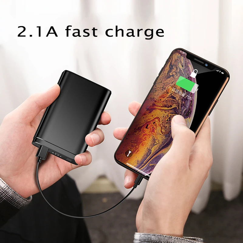 SOODOO power Bank для Xiaomi Mini Pover Bank 10000 мАч портативная внешняя батарея для телефона зарядное устройство для iPhone X huawei P20 PoverBank