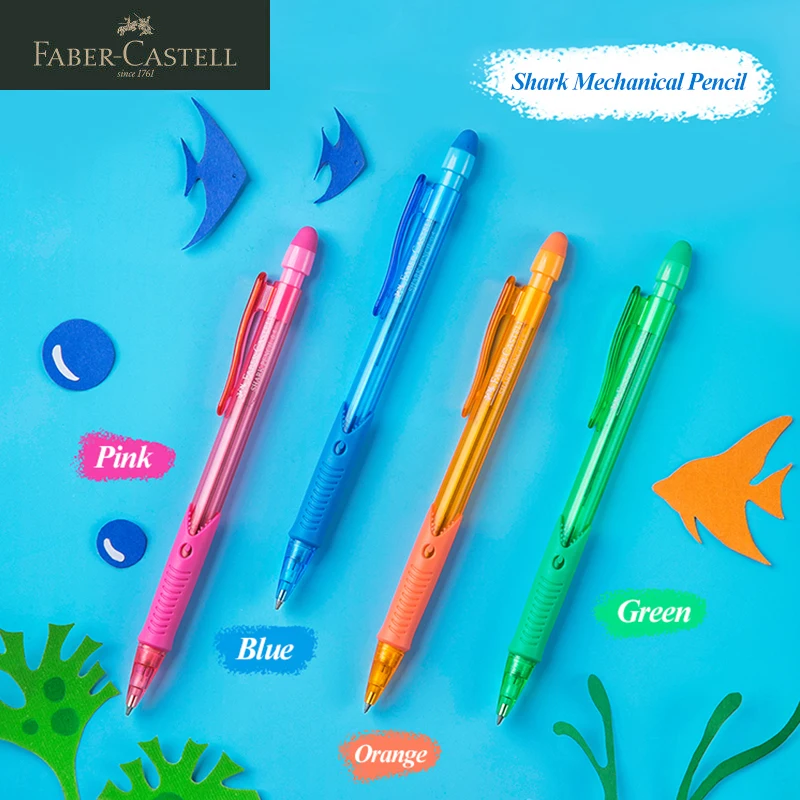 

FABER CASTELL 0.5mm/0.7mm Plastic Cute Shark Mechanical/Automatic Pencil School Supplies Lightweight Pencil/Lead 531509/531709