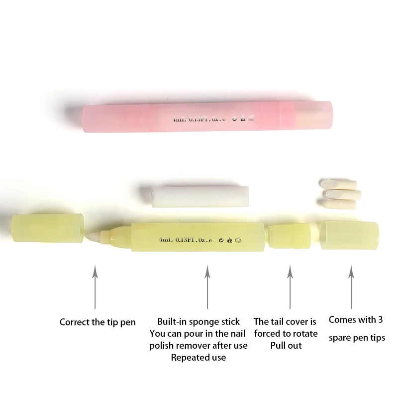 Очищающий ластик диспенсер для очистки ногтей средство удаления гель лака с 3