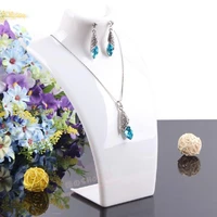display jewelry boxcase acrylic mannequin necklace earrings jewelry display stand rack holder organizer