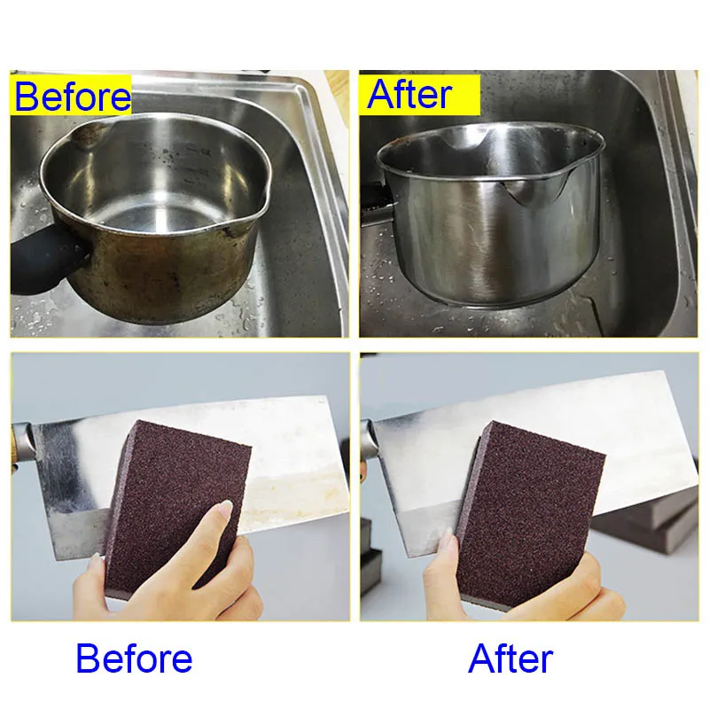 

5pcs/10pcs High Density Nano Emery Magic Sponge for Cleaning Homeware Kitchen Removing Rust Rub MDJ998