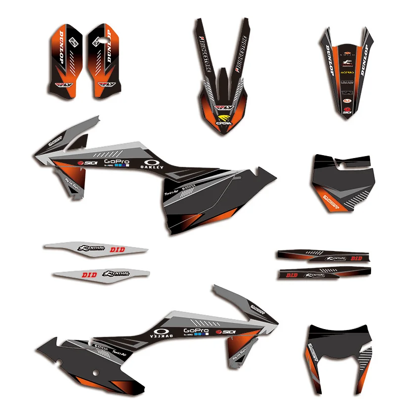 Графические наклейки для мотоцикла Стикеры KTM EXC EXCF XCW 125 200 250 300 350 450 2017-2019 SX SXF XC XCF