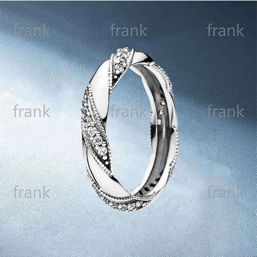 

190981CZ Ribbon of Love Ring