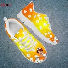 Кроссовки KUILIU сетчатые для медсестер и дантистов, повседневная обувь на плоской подошве, с градиентом, с забавными зубами, Молодежная прогулочная обувь на шнуровке