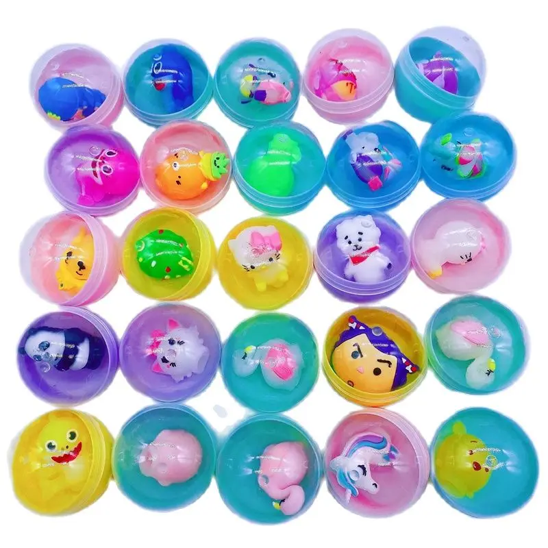 Пластиковые разноцветные шарики в виде капсул 10 шт./лот диаметр 45 мм игрушки с