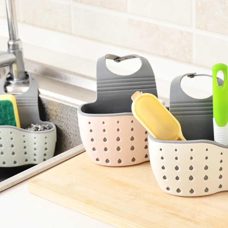 

Kitchen Accessories Kitchen Sink Shelf Sponge Drain Rack Cleaning Cloth Storage Holder Soap Storage Organizer Utensils Bathroom