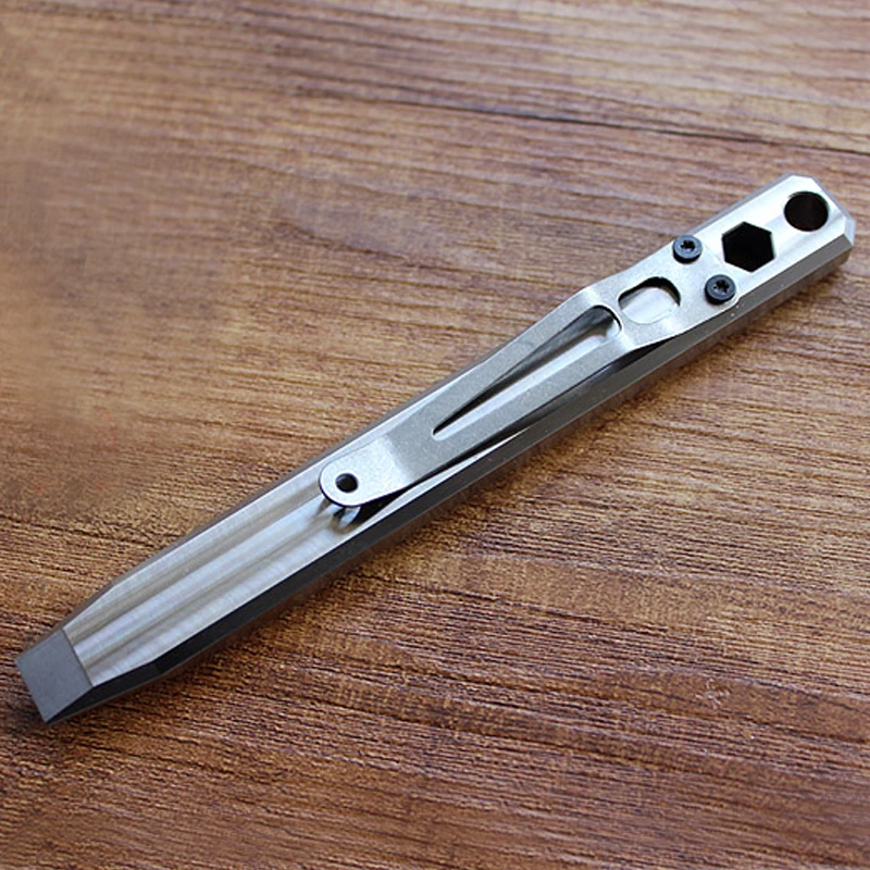 

Outdoor Survival EDC Multi Tool Titanium Screwdriver Awl Portable Titanium Alloy Crowbar