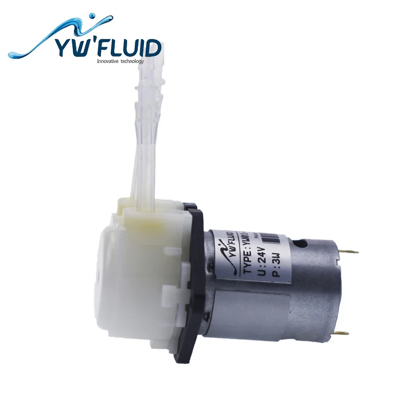 YWfluid 12 В/24 В мини перистальтический насос с двигателем постоянного тока для
