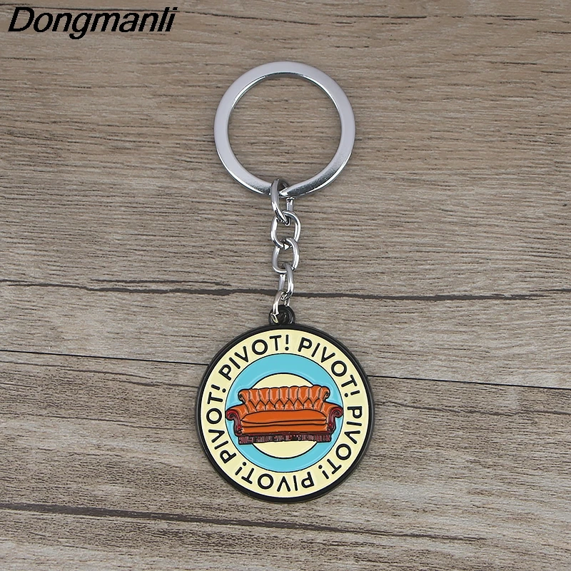 

K1558 Friends TV SHOW Fashion Jewelry Cartoons Gifts Metal Keychain Pendant Car Keyholder Gift Key Chain For Men Boys 1PCS