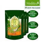60 дней, травяной детоксикационный чай Mulittea, жиросжигатель, чистые натуральные продукты для похудения, средство для контроля жирности, аппетит, уход за здоровьем