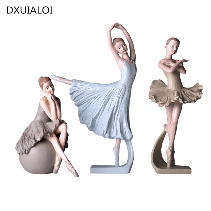 

Скандинавская балетная смола для девочек, украшения, цифры, домашний декор, декор для гостиной, домашний декор